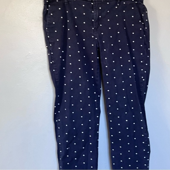 Tommy Hilfiger Pants Hampton Navy Blue Stars Print Stretch Slim Chino Medium 8 - Picture 12 of 15